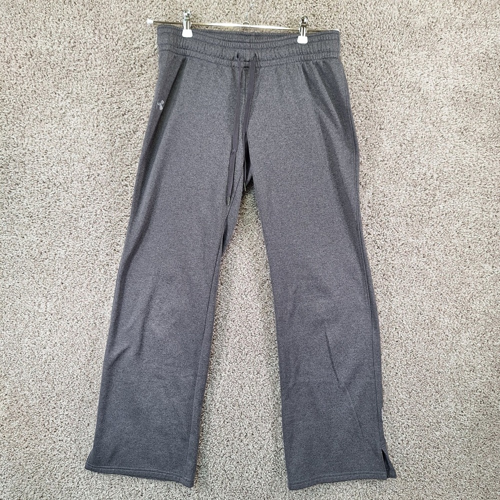 Under Armour Sweatpants Womens Medium Gray Semi-Fitted Fleece Active Athleisure